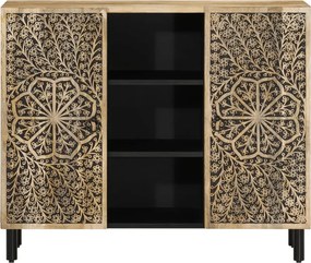 vidaXL Βοηθητικό Ντουλάπι 90 x 33 x 75 εκ. από Μασίφ Ξύλο Μάνγκο