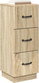 vidaXL Ντουλάπι με Συρτάρια 33 x 34,5 x 87 εκ. Επεξεργασμένο Ξύλο
