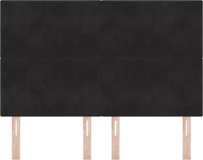 vidaXL Κεφαλάρι Μαύρο 160 cm Βελούδο