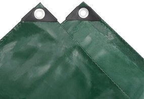 vidaXL Μουσαμάς 650 γρ./μ.² Πράσινος 3 x 4 μ.