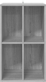 vidaXL Ντουλάπι δίσκων βινυλίου Γκρι Sonoma 44,5 x 36,5 x 74,5 εκ