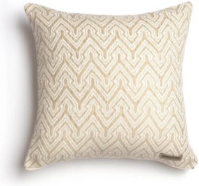 Διακοσμητική μαξιλαροθήκη Aslanis Home Tymfi-Spagki-Ekrou-45 x 45 εκ.