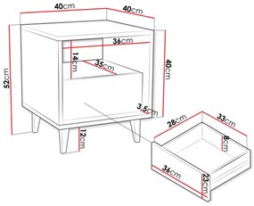 Κομοδίνο Ferido 1SZ