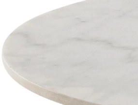 Τραπέζι Oakland 545, Μαύρο, Λευκό μάρμαρο, 75cm, 65 kg, Μάρμαρο, Μέταλλο | Epipla1.gr