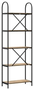 vidaXL Ράφι Βιβλίων artisan δρυς 60 x 30 x 183 εκ Επεξεργασμένο ξύλο
