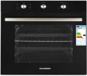 HAUSBERG HB-8053NG BLACK Εντοιχιζόμενος Φούρνος