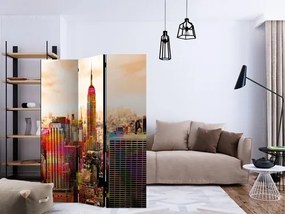 Διαχωριστικό με 3 τμήματα - Colors of New York City III [Room Dividers]