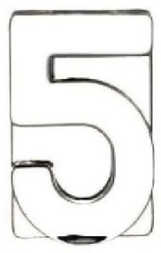 Διακοσμητικός Αριθμός Πέντε MAT5 Διάφανο 11x7x3cm Espiel Γυαλί