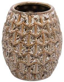 Βάζο 023-124-126 15x18cm Yellow Ceramic