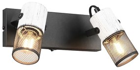 Φωτιστικό Σποτ Trio Lighting TOSH 804370234 Μαύρο Ματ (Black Mat) και Λευκό Ματ (White Mat)