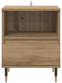vidaXL Κομοδίνο 2 pcs Artisan Oak 40 x 35 x 50 εκ. Επεξεργασμένο ξύλο
