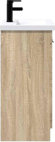 vidaXL Σετ Επίπλων Μπάνιου Sonoma Δρυς 56 x 37,5 x 81 εκ
