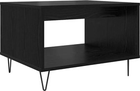vidaXL Τραπεζάκι σαλονιού Μαύρη δρυς 60 x 50 x 40 εκ
