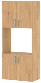 Ντουλάπα Κουζίνας Armado 0253744 60x32x140cm Sapphire Oak Μοριοσανίδα, Μελαμίνη