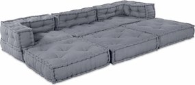 vidaXL Μονάδα Μοντέρνου Καναπέ 3 pcs Γκρι Ύφασμα