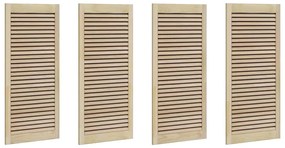 vidaXL Πόρτα Ντουλάπας με πόρτα 4 pcs Φυσικό 140.5 x 2.1 x 49.5 cm
