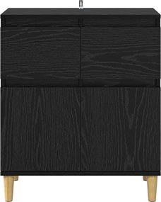 vidaXL Πλαϊνό γραφείο Μαύρη Οξυά 60 x 35 x 70 cm Επεξεργασμένο ξύλο
