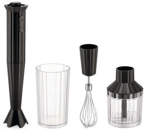 Μπλέντερ-Μίξερ Χειρός Plissé (Σετ 4Τμχ) MDL10S B Black Alessi Plastic