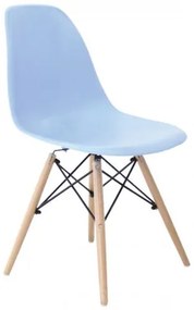 ART Wood καρέκλα Ξύλο/PP Σιέλ 46x52x82cm ΕΜ123,5W