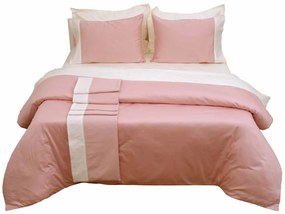 Σεντόνια Υπέρδιπλα (Σετ) Anna Riska Luxury Bicolour Blush Pink/Ivory