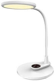 ΦΩΤΙΣΤΙΚΟ ΓΡΑΦΕΙΟΥ LED BLAIN HM4459.01 ΛΕΥΚΟ ABS & ΣΙΛΙΚΟΝΗ 17x26,6x34,5Υ εκ.
