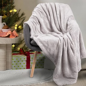Χριστουγεννιάτικο Διακοσμητικό Μαξιλάρι Fleece (40x40) Das Home 1373 Grey