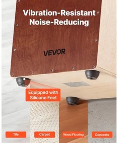 VEVOR Cajon Box Drum Wooden Birchwood Percussion Instrument with Snare Wires