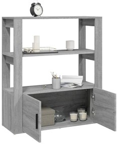 vidaXL Ντουλάπι Γκρι Sonoma 80x30x90 εκ. από Επεξεργασμένο Ξύλο