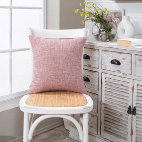 Μαξιλάρι Διακοσμητικό (Με Γέμιση) Milazzo 06 Pink Teoran 43X43 Cotton-Polyester