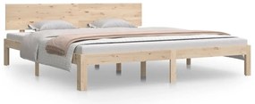 vidaXL Πλαίσιο Κρεβατιού 180 x 200 εκ. Μασίφ Ξύλο Super King Size