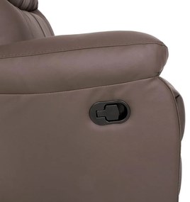 Πολυθρόνα Relax Chicago 1122 Fylliana Γκρί Τεχνόδερμα 97x90x100 εκ. 97x90x100 εκ.