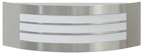 vidaXL Εξωτερικά Φωτιστικά Τοίχου 2 pcs Ασημί 32 x 10 x 10 εκ