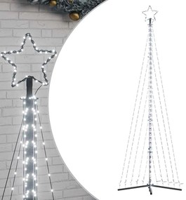 vidaXL Χριστουγεννιάτικο δέντρο LED 495 LED Ψυχρό Λευκό 300,5 εκ.