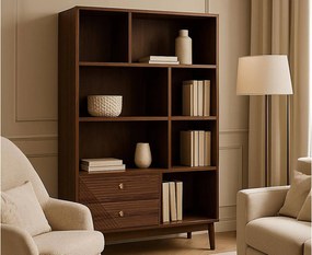 Βιβλιοθήκη Tiffany Home Deco Factory - 100x35x140cm