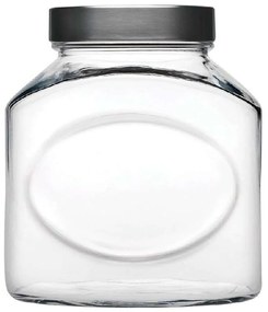 Βάζο Αποθήκευσης Elips SP80393K12 15,3cm 1000ml Clear-Silver Espiel Glass