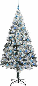 vidaXL Τεχνητό Χριστουγεννιάτικο Δέντρο με 300 LED Λευκό 240 cm