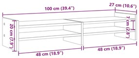 ΒΑΣΗ ΟΘΟΝΗΣ ΜΑΥΡΗ 100X27X20 ΕΚ. ΑΠΟ ΕΠΕΞΕΡΓΑΣΜΕΝΟ ΞΥΛΟ 854788