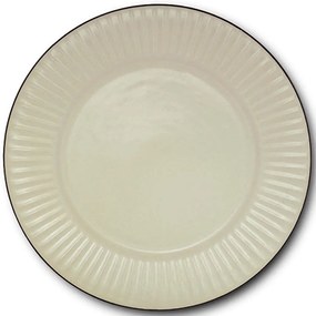 Πιάτο Ρηχό Penelope 10-017-011 Φ27x2cm Beige Nava Πηλός