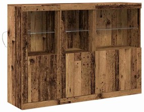vidaXL Πλαϊνό γραφείο Παλαιό ξύλο 142.5 x 37 x 100 εκ.