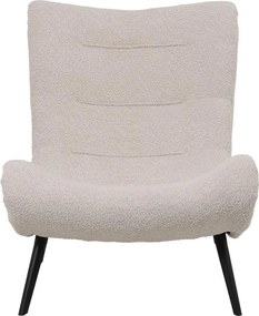 Πολυθρόνα-μπερζέρα Silla μπουκλέ ύφασμα σε μπεζ απόχρωση 97x80x100εκ 97x80x100 εκ.
