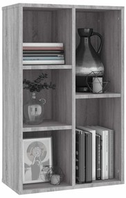 vidaXL Βιβλιοθήκη/Βοηθητικό Ντουλάπι Γκρι Sonoma 50x25x80 εκ Επεξ Ξύλο