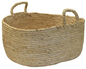 Καλάθι 00.06.67551 Φ37x19cm Ψάθινο Ecru Mat