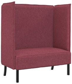 vidaXL Καναπές Υψηλού Πίσω Μπορντό 109x56x121 cm Υφάσματος