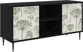 vidaXL Ντουλάπι TV GOTHA 102 x 33 x 51 εκ Μαύρη Δρυς