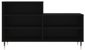 Παπουτσοθήκη Μαύρο 102x36x60 εκ. από Επεξεργασμένο Ξύλο - Μαύρο