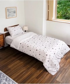 Stewehome Σετ παπλωματοθήκης μονό με αστέρια Μπεζ 160x220 cm