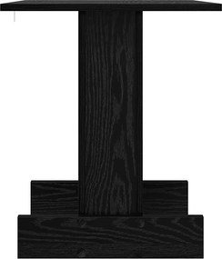 vidaXL End Table Μαύρη Οξυά 44,5 x 45 x 55 εκ Επεξεργασμένο ξύλο