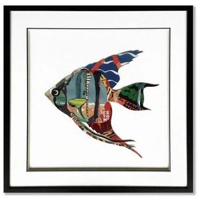 Supergreens Πίνακας Κολάζ Angel Fish 60x60 εκ