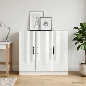 vidaXL Πλαϊνό γραφείο Λευκό 89 x 34,5 x 77 εκ. Επεξεργασμένο Ξύλο