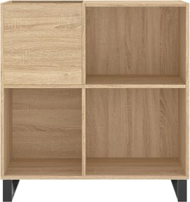vidaXL Δισκοθήκη Sonoma Δρυς 84,5 x 38 x 89 εκ. από Επεξεργασμένο Ξύλο